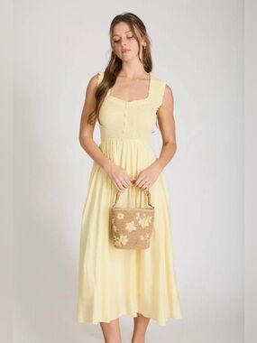 🆕🤍YELLOW SARAH SWEETHEART DRESS